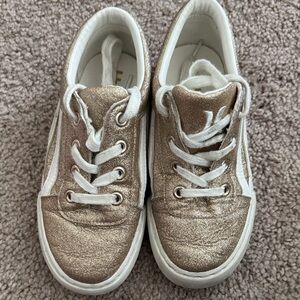 Hurley Kids Gold and White Sneakers